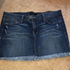 Dark blue denim jean skirt
